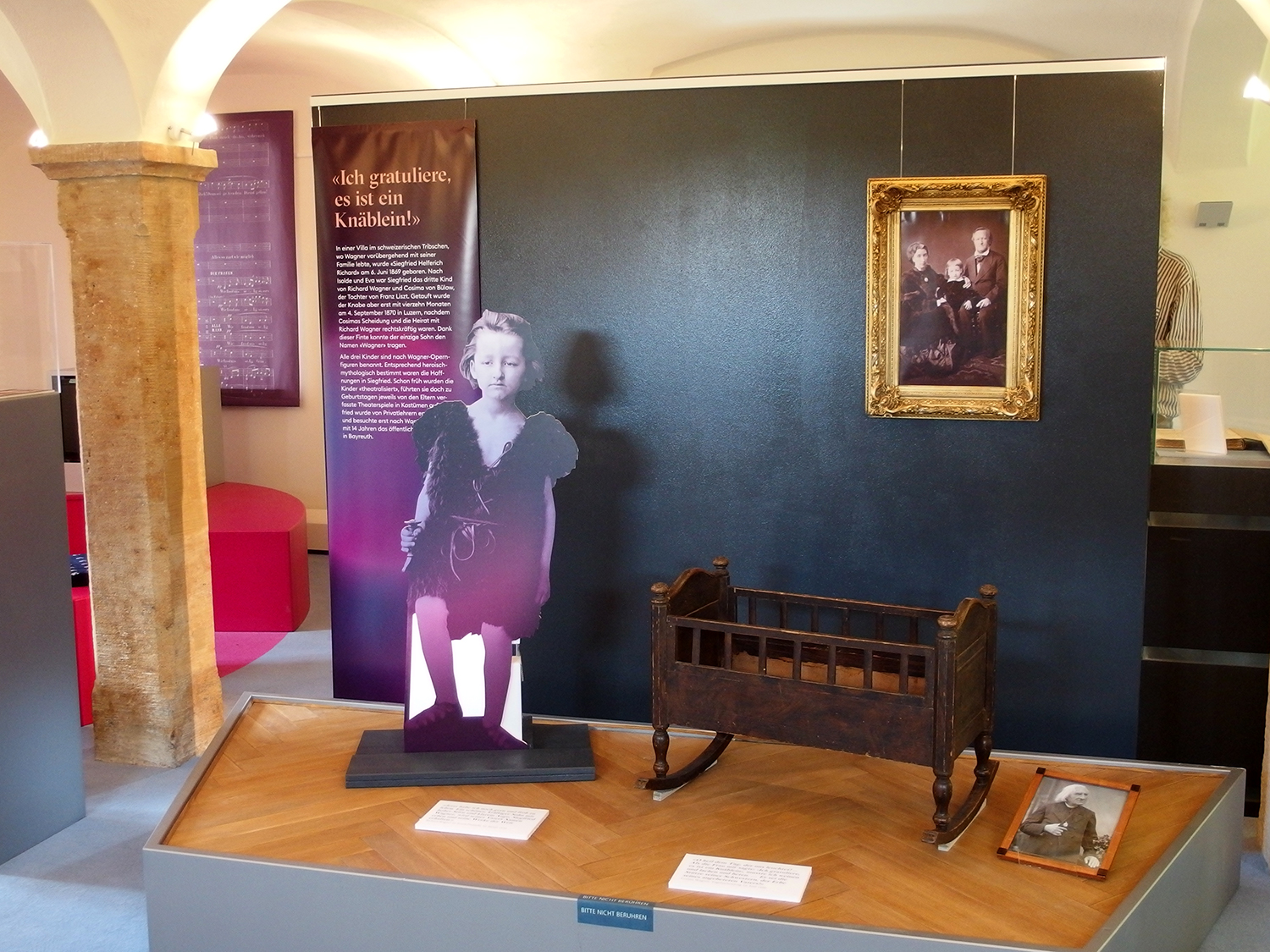 Siegfried Wagner-Ausstellung Graupa 2019 - Wiege